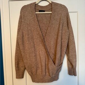 Softome Camel Women's Wrap Style Sweater